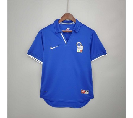 Italy 1998 World Cup Home Blue Soccer Jersey